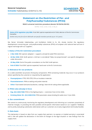 PFAS Statement — Vorschau